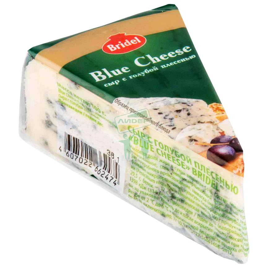 Сыр с голубой плесенью 51% 100г фото 1